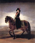 Maria Luisa on Horseback, Francisco Goya